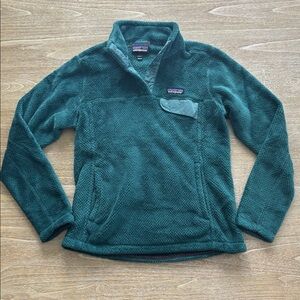 Patagonia Re-Tool Half-Snap Pullover Fleece in Teal in Size S